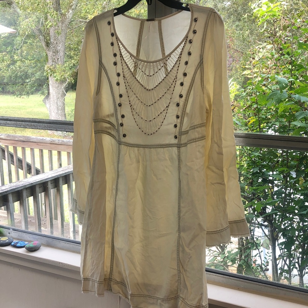 Free People beaded embroidered dress